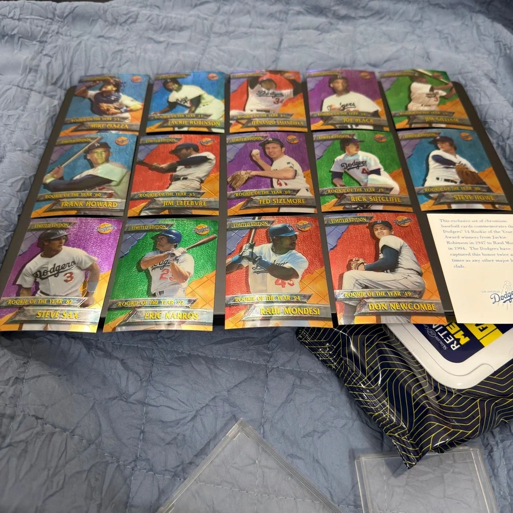 LA Dodgers Ultimate DKK Limited Edition Rookie of the Year Chromium 14 Card Set